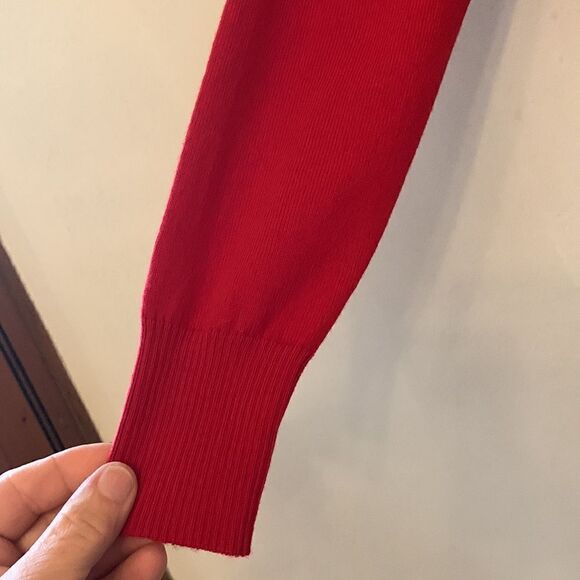 Samantha Erin red long open cardigan Size S NWT - Picture 3 of 7